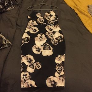 COPY - Asos Floral black/white midi